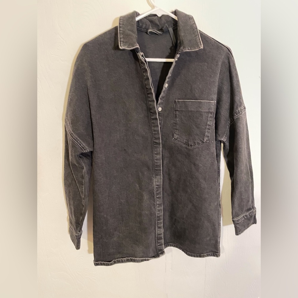 Women’s Cute Oversized Denim Jacket Size L